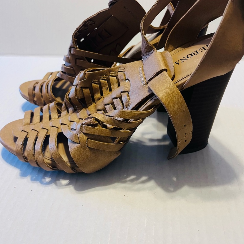 Marina Casual Tan Strappy Heels